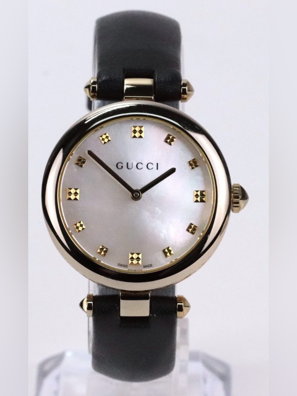 Gucci Gold Tone Mother of Pearl Dial Quartz Ladies Watch